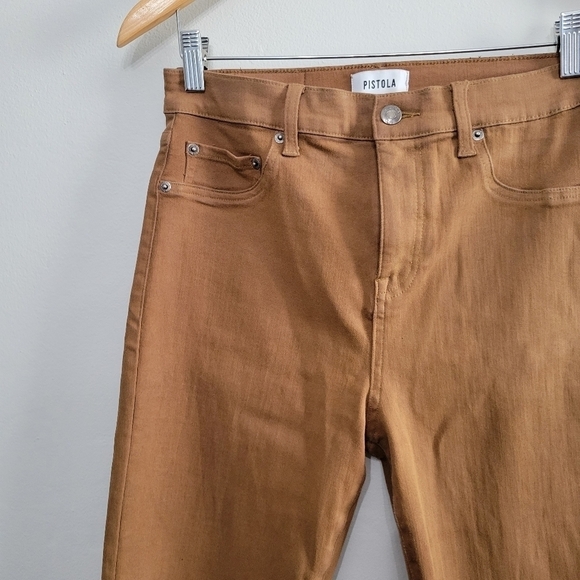 Pistola Lennon High Rise Cropped Boot in coated whiskey - Picture 10 of 10